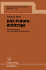 Buchcover DAX-Future-Arbitrage