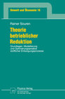 Buchcover Theorie betrieblicher Reduktion