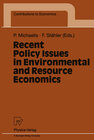 Buchcover Recent Policy Issues in Environmental and Resource Economics