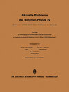 Buchcover Aktuelle Probleme der Polymer-Physik