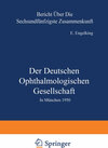 Buchcover Der Deutschen Ophthalmologischen Gesellschaft