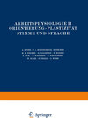 Buchcover Arbeitsphysiologie II Orientierung · Plastizität Stimme und Sprache