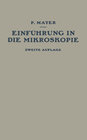 Buchcover Einführung in die Mikroskopie