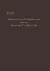 Buchcover Internationales Übereinkommen über den Eisenbahn-Frachtverkehr vom 14. Oktober 1890