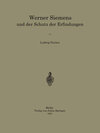 Buchcover Werner Siemens und der Schutz der Erfindungen