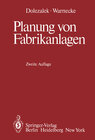 Buchcover Planung von Fabrikanlagen
