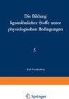 Buchcover Die Bildung ligninähnlicher Stoffe unter physiologischen Bedingungen