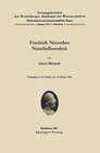 Buchcover Friedrich Nietzsches Naturbeflissenheit