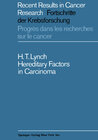 Buchcover Hereditary Factors in Carcinoma