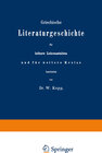 Buchcover Griechische Literaturgeschichte für höhere Lehranstalten und für weitere Kreise