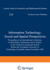 Buchcover Information Technology: Social and Spatial Perspectives