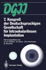 Buchcover 7. Kongreß der Deutschsprachigen Gesellschaft für Intraokularlinsen Implantation
