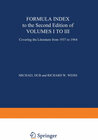 Buchcover Formula Index to the Second Edition of Volume I to III