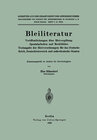 Buchcover Bleiliteratur