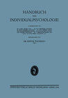 Buchcover Handbuch der Individualpsychologie
