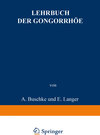 Buchcover Lehrbuch der Gonorrhöe