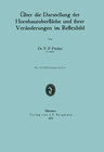 Buchcover Über die Darstellung der Hornhautoberfläche und ihrer Veränderungen im Reflexbild