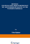 Buchcover Beiträge zur Pflege der Bodenwirthschaft mit besonderer Räcksicht auf die Wasserstandsfrage