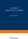 Buchcover Allgemeine Erkenntnislehre