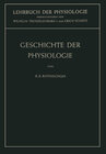 Buchcover Geschichte der Physiologie