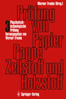 Buchcover Prüfung von Papier, Pappe, Zellstoff und Holzstoff