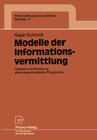 Buchcover Modelle der Informationsvermittlung
