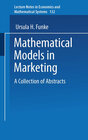 Buchcover Mathematical Models in Marketing