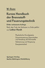 Buchcover Kurzes Handbuch der Brennstoff- und Feuerungstechnik