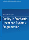 Buchcover Duality in Stochastic Linear and Dynamic Programming