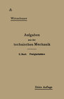 Buchcover Aufgaben aus der Technischen Mechanik