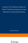 Buchcover Die Competenz des Norddeutschen Bundes aus Artikel 78 der Bundesverfassung