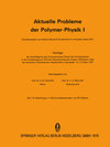 Buchcover Aktuelle Probleme der Polymer-Physik I