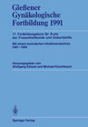 Buchcover Gießener Gynäkologische Fortbildung 1991