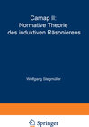 Buchcover Carnap II: Normative Theorie des induktiven Räsonierens