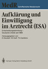 Buchcover Aufklärung und Einwilligung im Arztrecht (ESA)