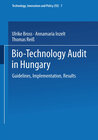 Buchcover Bio-Technology Audit in Hungary