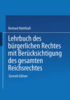 Buchcover Lehrbuch des Bürgerlichen Rechtes