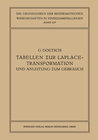 Buchcover Tabellen zur Laplace-Transformation und Anleitung zum Gebrauch