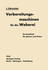 Buchcover Vorbereitungsmaschinen für die Weberei