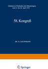 Buchcover 58. Kongreß