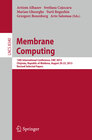 Buchcover Membrane Computing