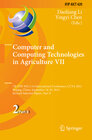 Buchcover Computer and Computing Technologies in Agriculture VII
