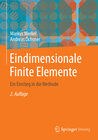 Buchcover Eindimensionale Finite Elemente