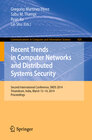 Buchcover Recent Trends in Computer Networks and Distributed Systems Security