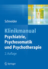 Buchcover Klinikmanual Psychiatrie, Psychosomatik und Psychotherapie