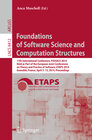 Buchcover Foundations of Software Science and Computation Structures