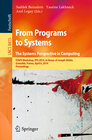Buchcover From Programs to Systems - The Systems Perspective in Computing