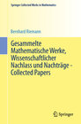 Buchcover Gesammelte Mathematische Werke, Wissenschaftlicher Nachlass und Nachträge - Collected Papers