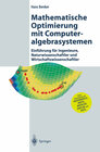 Buchcover Mathematische Optimierung mit Computeralgebrasystemen