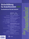 Buchcover Weiterbildung für Anästhesisten 2000